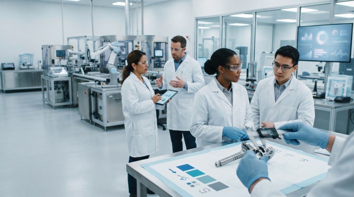 Medical device manufacturing partner criteria for assessing quality and fit